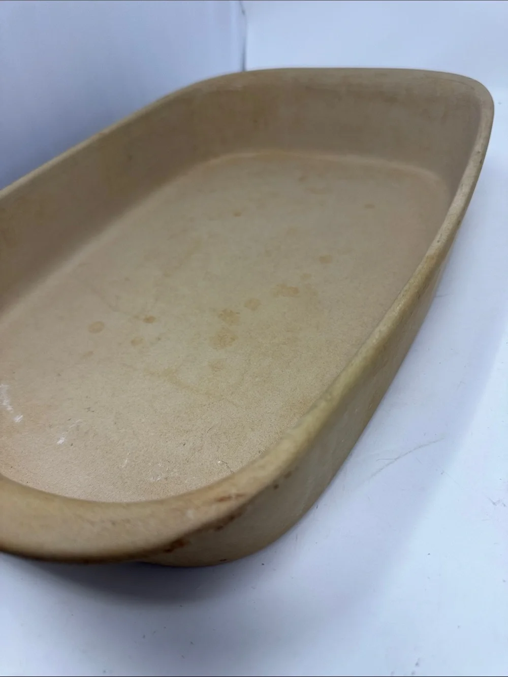 Pampered Chef Family Heritage Stoneware 17 x 11 Roaster Pan w/ Lid Dome Covered